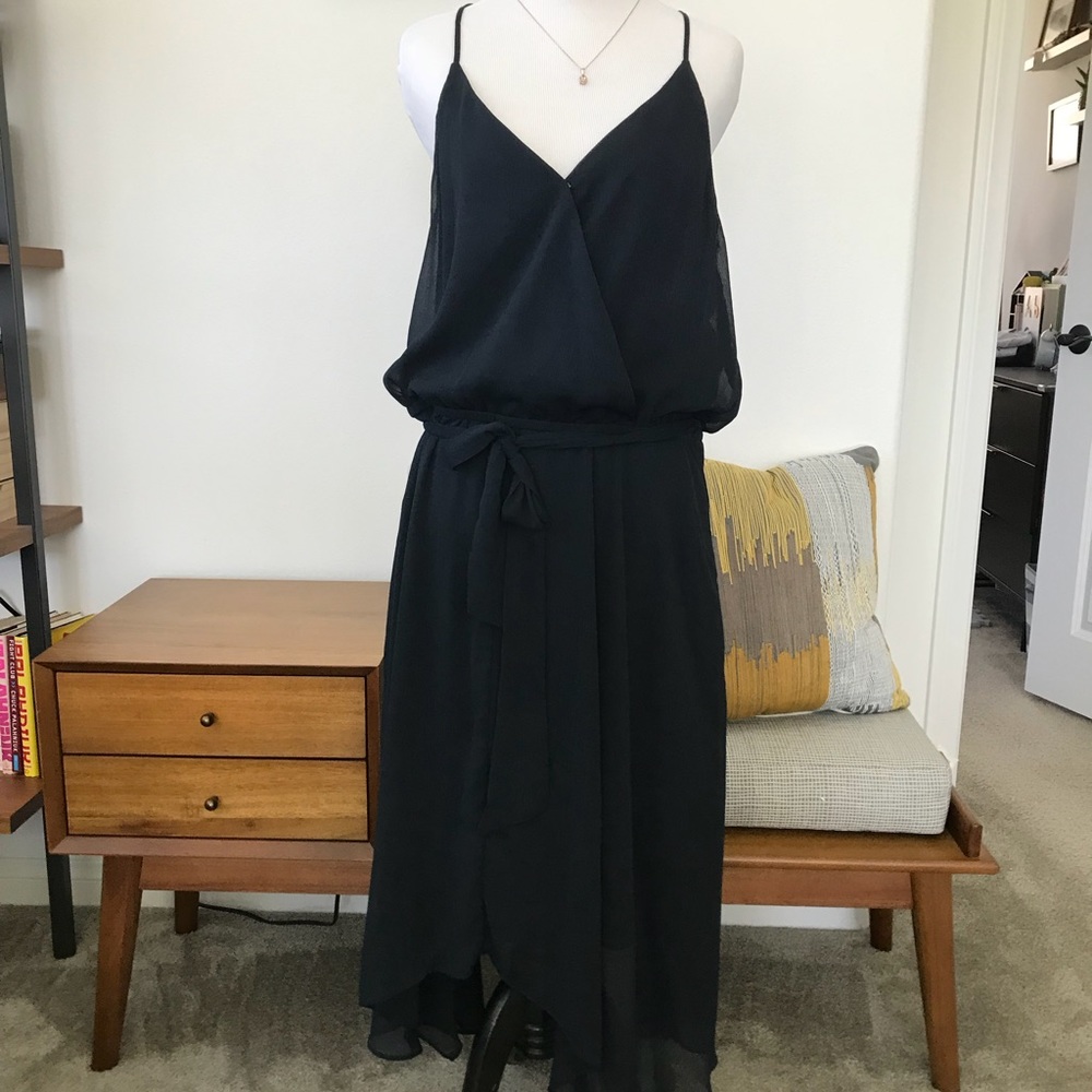 Banana republic lightweight navy blue dress.